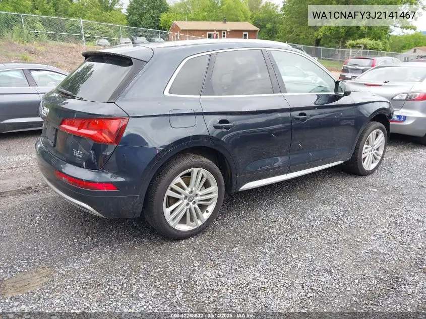 2018 Audi Q5 2.0T Premium/2.0T Tech Premium VIN: WA1CNAFY3J2141467 Lot: 42268832
