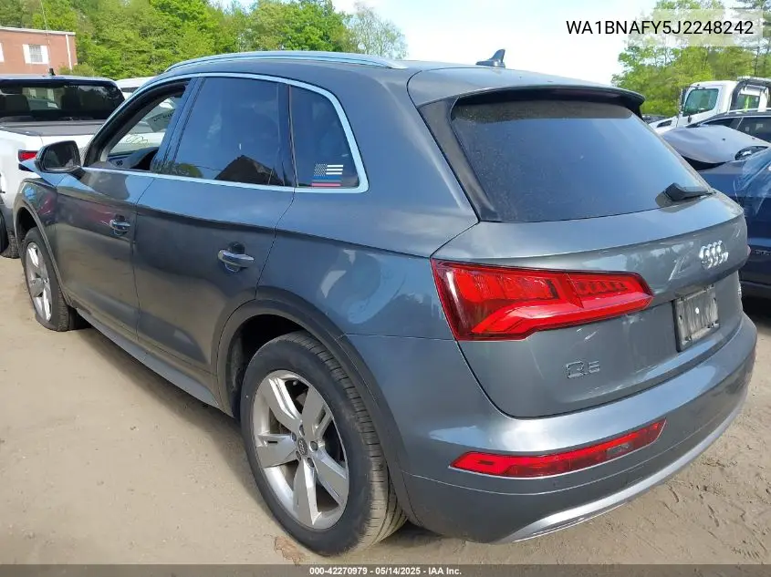 2018 Audi Q5 2.0T Premium/2.0T Tech Premium VIN: WA1BNAFY5J2248242 Lot: 42270979