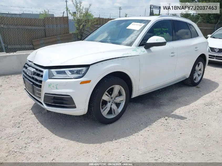 2018 Audi Q5 2.0T Premium/2.0T Tech Premium VIN: WA1BNAFY7J2037463 Lot: 42271718