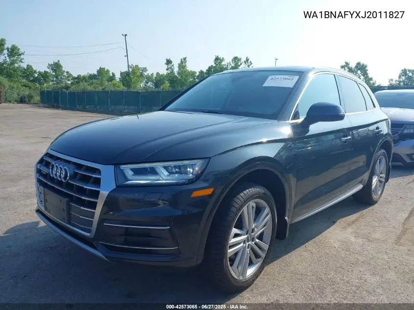 2018 Audi Q5 Premium Plus VIN: WA1BNAFYXJ2011827 Lot: 42573065