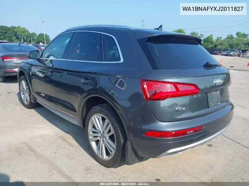 2018 Audi Q5 Premium Plus VIN: WA1BNAFYXJ2011827 Lot: 42573065