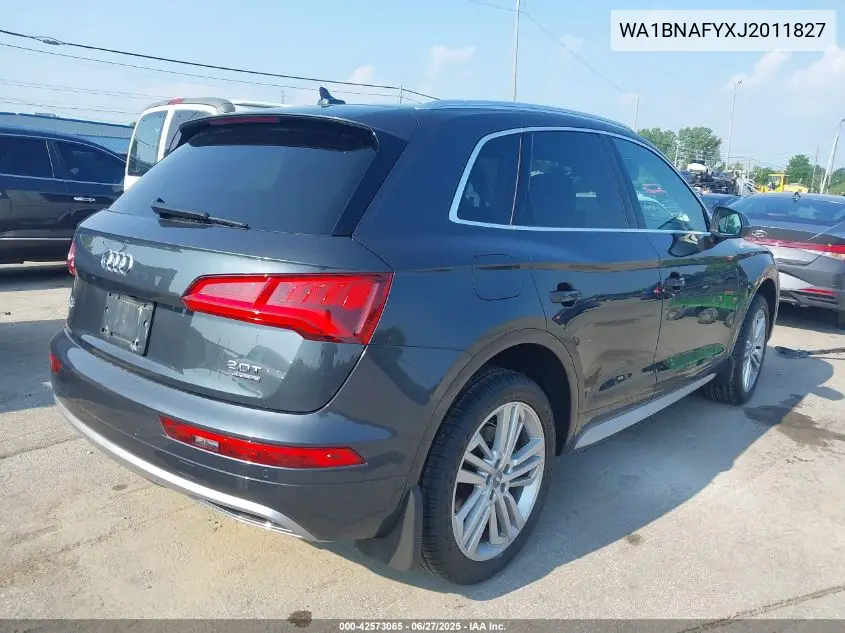 2018 Audi Q5 Premium Plus VIN: WA1BNAFYXJ2011827 Lot: 42573065