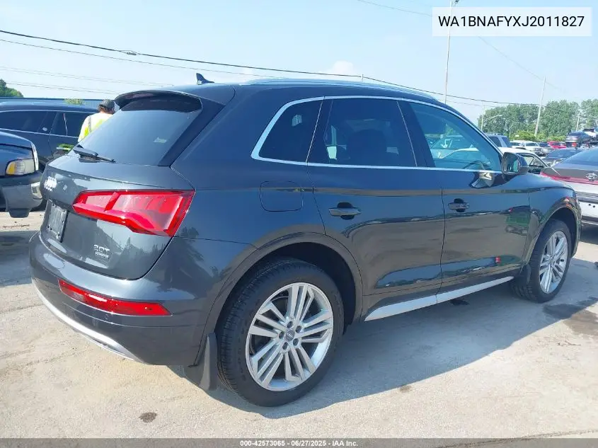 2018 Audi Q5 Premium Plus VIN: WA1BNAFYXJ2011827 Lot: 42573065