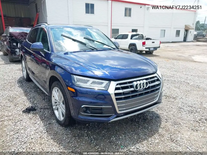 2018 Audi Q5 2.0T Premium/2.0T Tech Premium VIN: WA1CNAFY7J2234251 Lot: 42592285