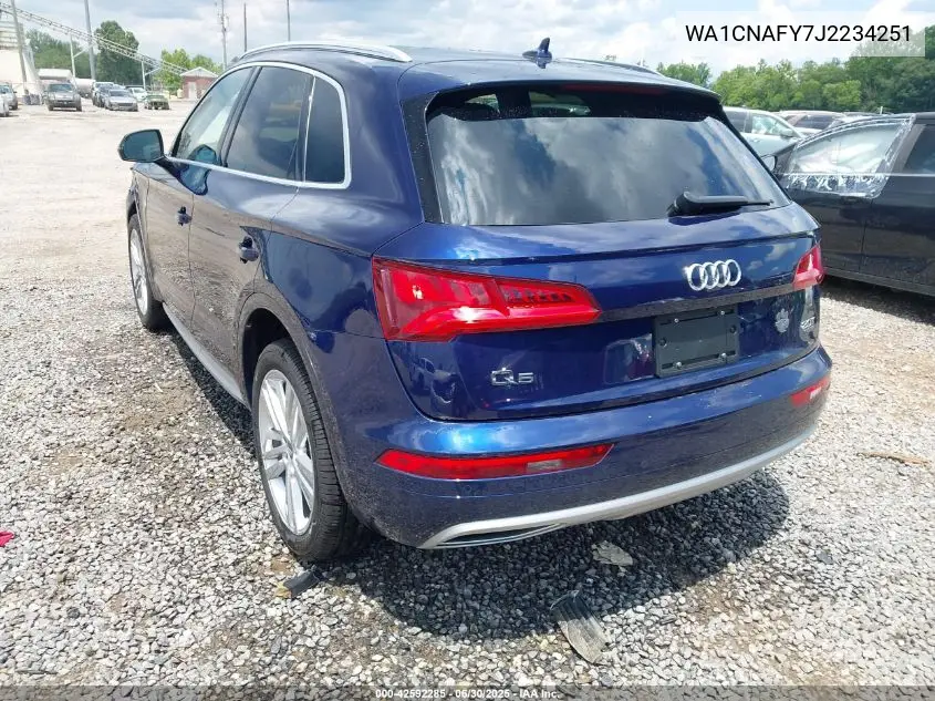 2018 Audi Q5 2.0T Premium/2.0T Tech Premium VIN: WA1CNAFY7J2234251 Lot: 42592285