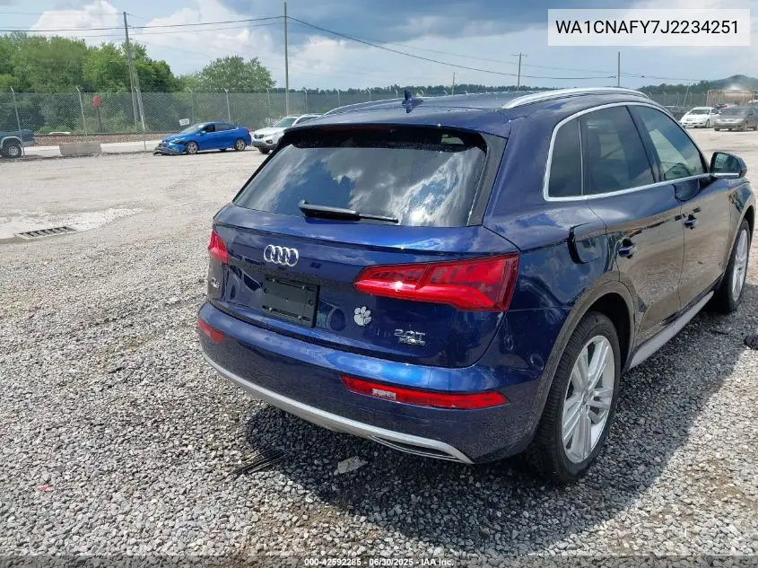 2018 Audi Q5 2.0T Premium/2.0T Tech Premium VIN: WA1CNAFY7J2234251 Lot: 42592285