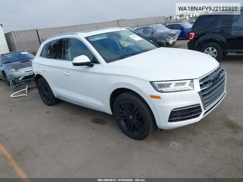 2018 Audi Q5 2.0T Premium/2.0T Tech Premium VIN: WA1BNAFY9J2122322 Lot: 42644012