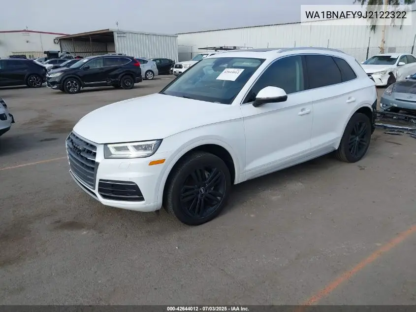 2018 Audi Q5 2.0T Premium/2.0T Tech Premium VIN: WA1BNAFY9J2122322 Lot: 42644012