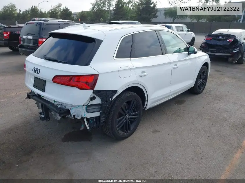 2018 Audi Q5 2.0T Premium/2.0T Tech Premium VIN: WA1BNAFY9J2122322 Lot: 42644012