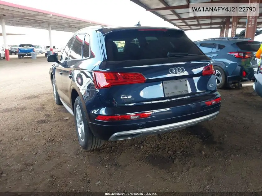 2018 Audi Q5 2.0T Premium/2.0T Tech Premium VIN: WA1ANAFY4J2122790 Lot: 42665901