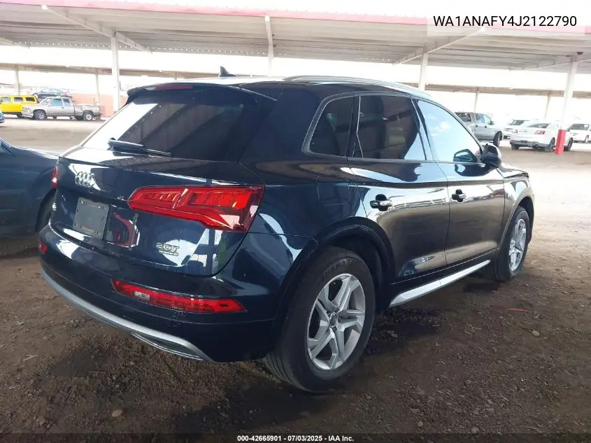 2018 Audi Q5 2.0T Premium/2.0T Tech Premium VIN: WA1ANAFY4J2122790 Lot: 42665901