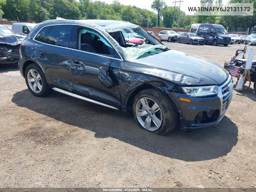 2018 Audi Q5 2.0T Premium/2.0T Tech Premium VIN: WA1BNAFY6J2131172 Lot: 42802908