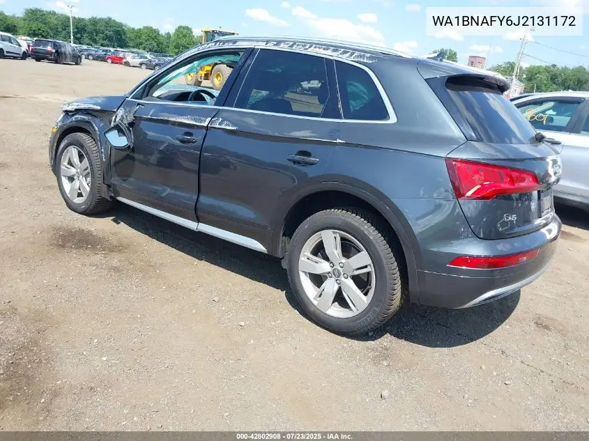2018 Audi Q5 2.0T Premium/2.0T Tech Premium VIN: WA1BNAFY6J2131172 Lot: 42802908