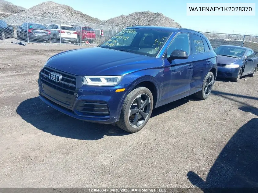 2019 Audi Q5 VIN: WA1ENAFY1K2028370 Lot: 12304834