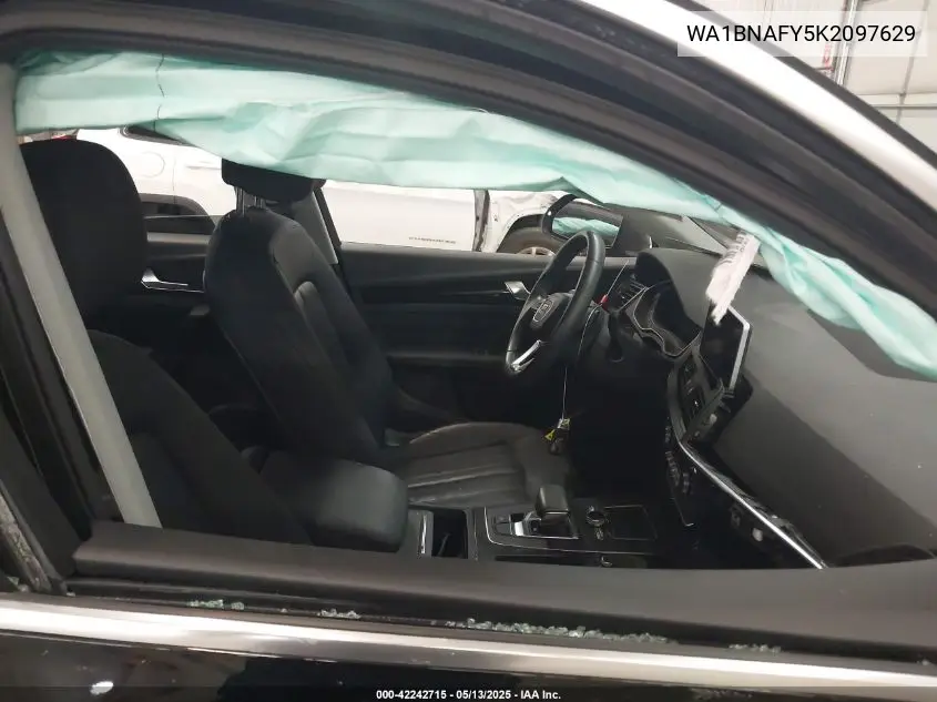 2019 Audi Q5 45 Premium VIN: WA1BNAFY5K2097629 Lot: 42242715