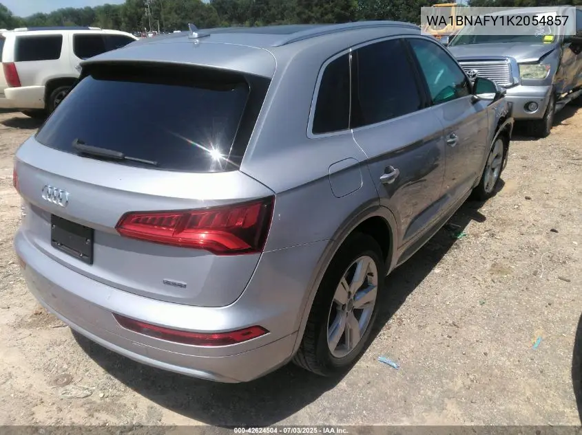 2019 Audi Q5 Premium Plus VIN: WA1BNAFY1K2054857 Lot: 42624504