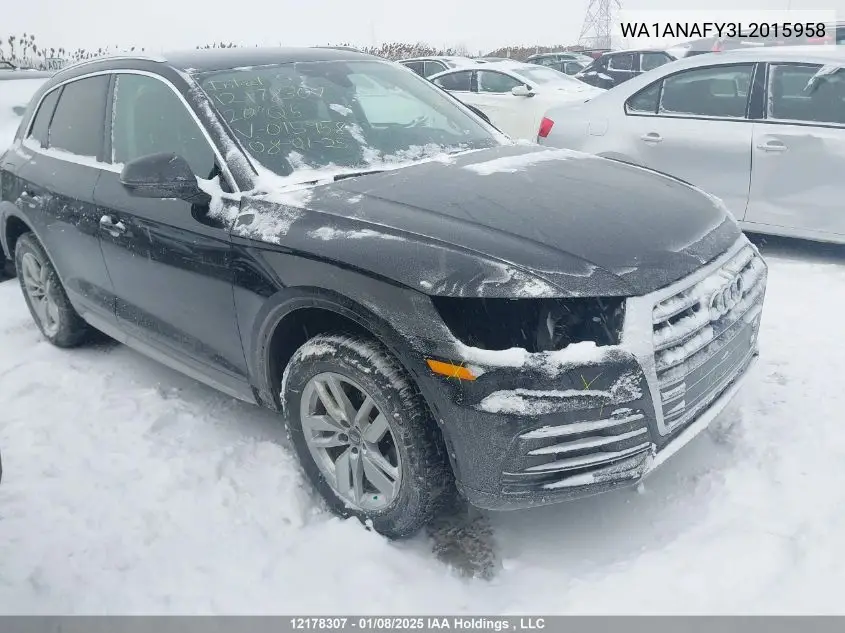 2020 Audi Q5 VIN: WA1ANAFY3L2015958 Lot: 12178307