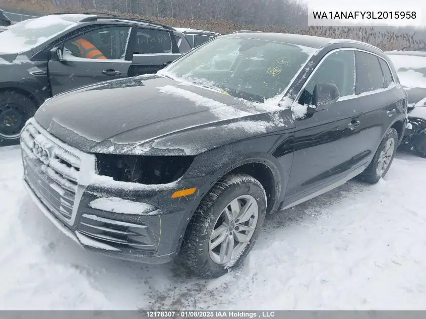 2020 Audi Q5 VIN: WA1ANAFY3L2015958 Lot: 12178307