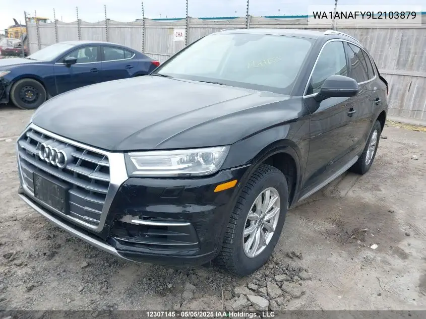 2020 Audi Q5 Premium/Titanium Premium VIN: WA1ANAFY9L2103879 Lot: 12307145
