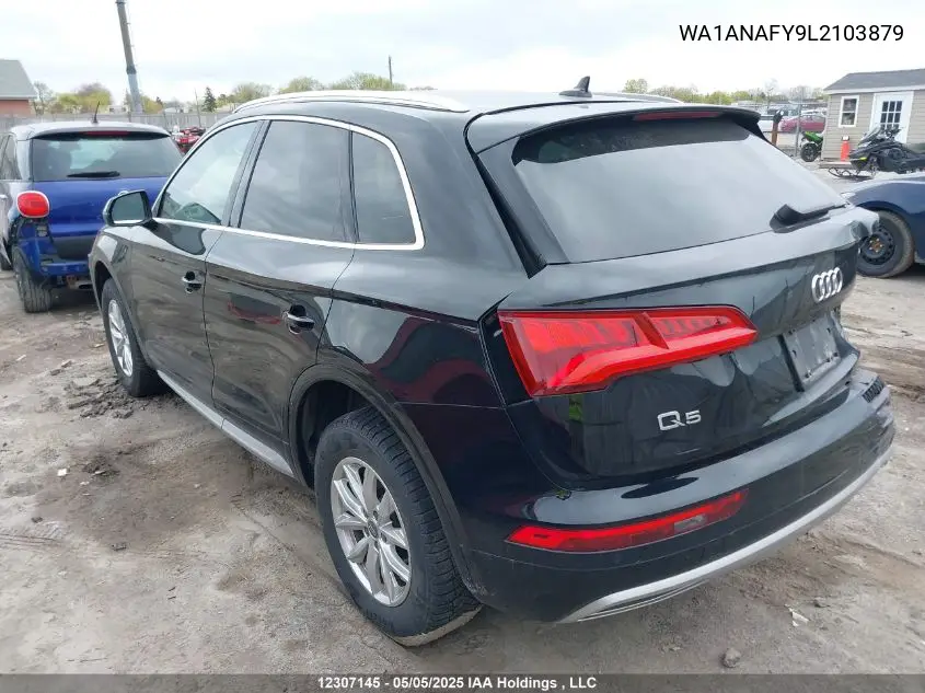 2020 Audi Q5 Premium/Titanium Premium VIN: WA1ANAFY9L2103879 Lot: 12307145
