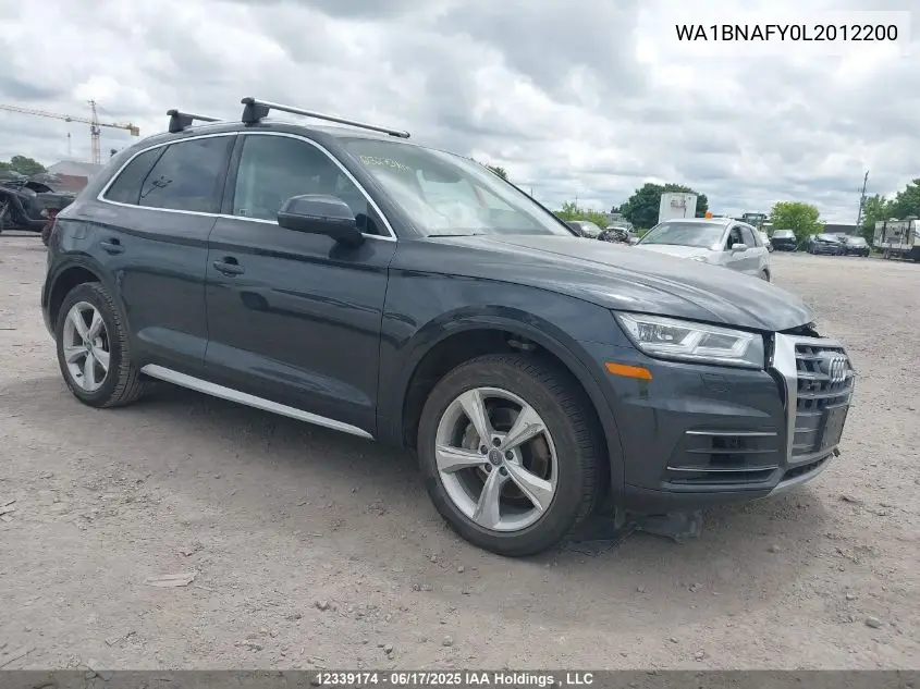 2020 Audi Q5 Premium Plus VIN: WA1BNAFY0L2012200 Lot: 12339174