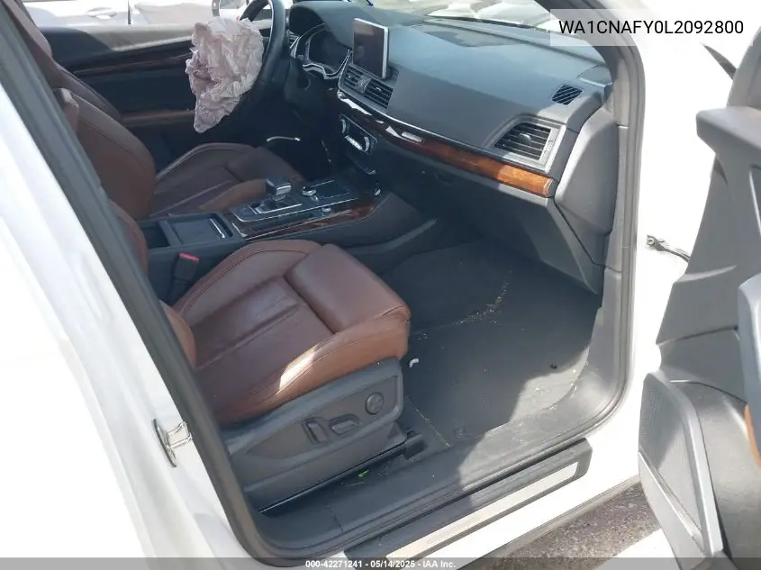 2020 Audi Q5 Prestige 45 Tfsi Quattro S Tronic VIN: WA1CNAFY0L2092800 Lot: 42271241