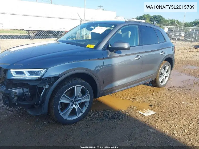 2020 Audi Q5 Prestige 45 Tfsi Quattro S Tronic VIN: WA1CNAFY5L2015789 Lot: 42653993