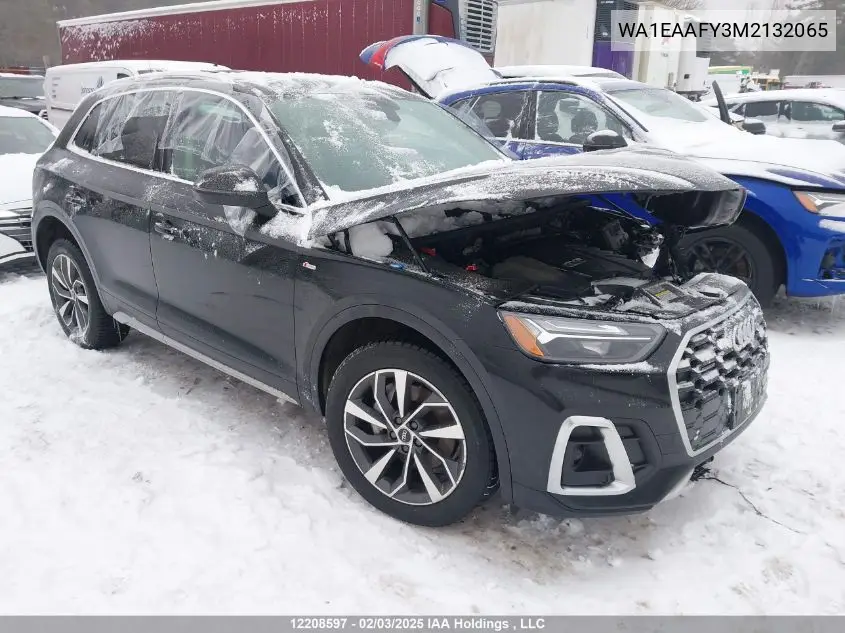2021 Audi Q5 Progressiv VIN: WA1EAAFY3M2132065 Lot: 12208597