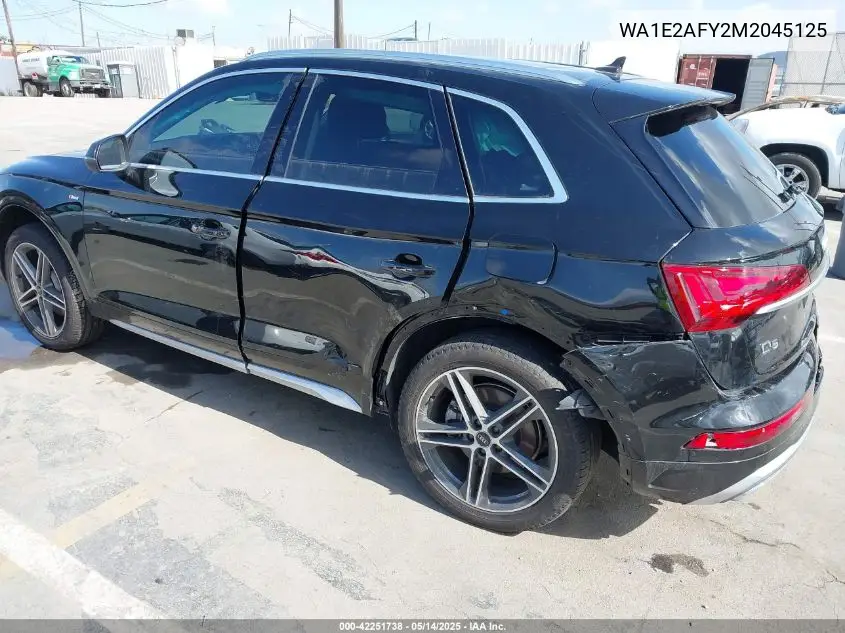2021 Audi Q5 Premium Plus 55 Tfsi E Quattro S Tronic VIN: WA1E2AFY2M2045125 Lot: 42251738