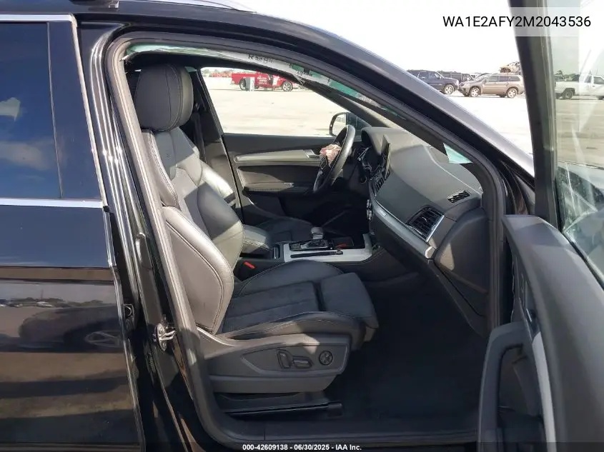 2021 Audi Q5 Premium Plus 55 Tfsi E Quattro S Tronic VIN: WA1E2AFY2M2043536 Lot: 42609138