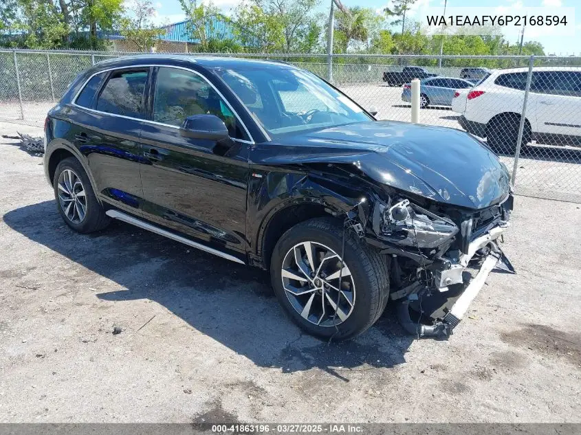 2023 Audi Q5 Premium Plus 45 Tfsi S Line Quattro VIN: WA1EAAFY6P2168594 Lot: 41863196