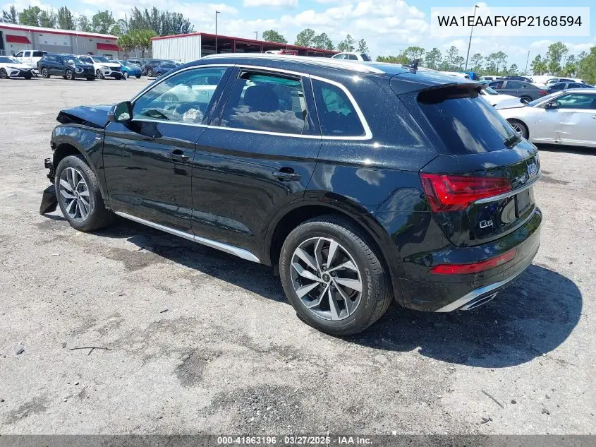 2023 Audi Q5 Premium Plus 45 Tfsi S Line Quattro VIN: WA1EAAFY6P2168594 Lot: 41863196