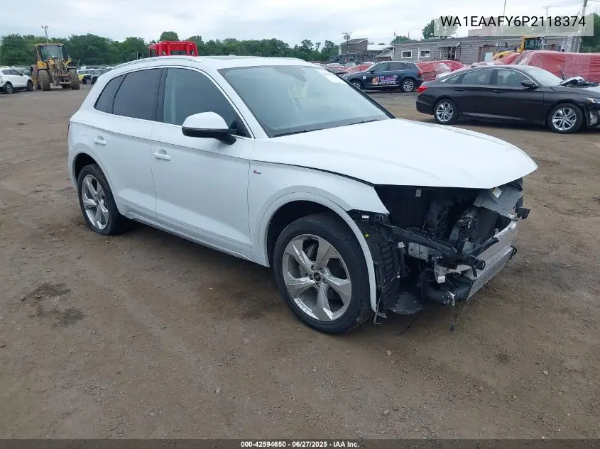 2023 Audi Q5 Premium Plus 45 Tfsi S Line Quattro VIN: WA1EAAFY6P2118374 Lot: 42594650