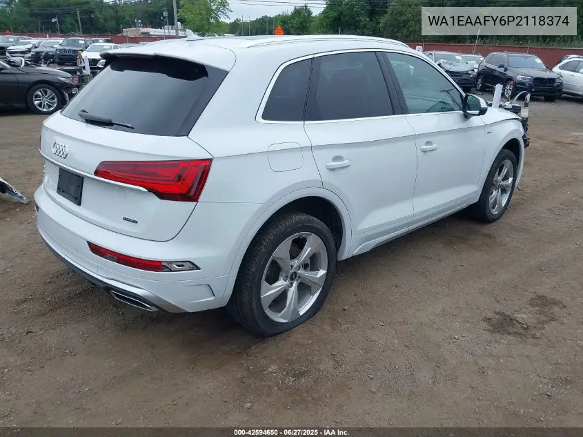 2023 Audi Q5 Premium Plus 45 Tfsi S Line Quattro VIN: WA1EAAFY6P2118374 Lot: 42594650