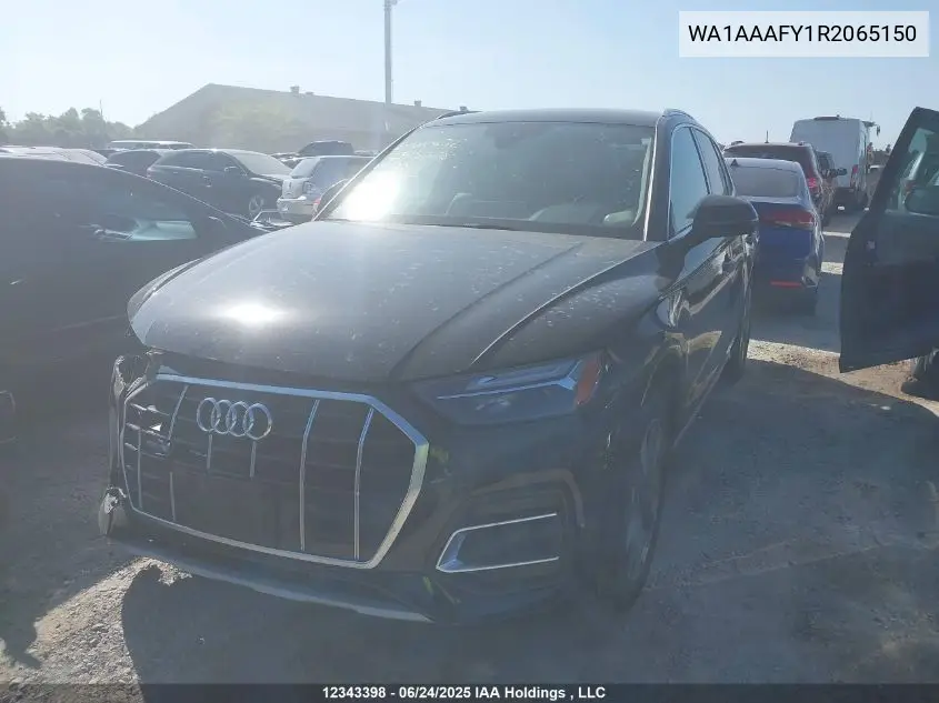 2024 Audi Q5 Komfort 45 VIN: WA1AAAFY1R2065150 Lot: 12343398