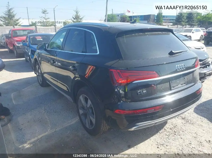2024 Audi Q5 Komfort 45 VIN: WA1AAAFY1R2065150 Lot: 12343398