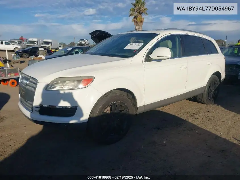 2007 Audi Q7 3.6 Premium VIN: WA1BY94L77D054967 Lot: 41618608