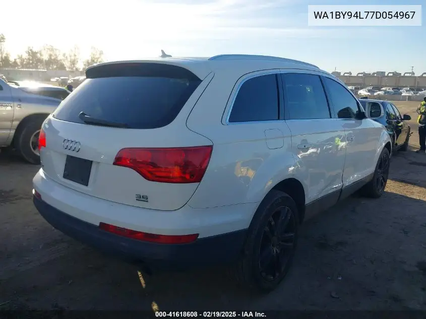 2007 Audi Q7 3.6 Premium VIN: WA1BY94L77D054967 Lot: 41618608