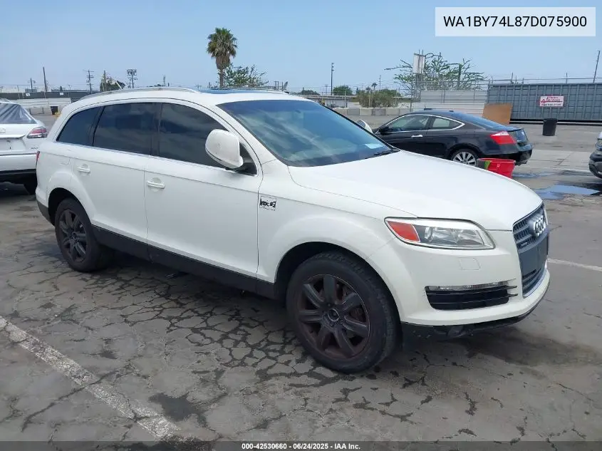 2007 Audi Q7 3.6 Premium VIN: WA1BY74L87D075900 Lot: 42530660