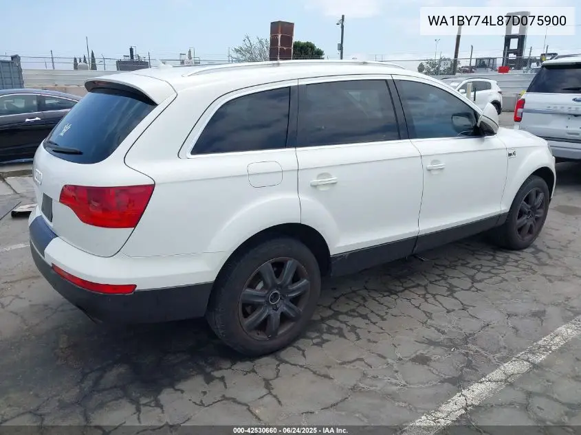 2007 Audi Q7 3.6 Premium VIN: WA1BY74L87D075900 Lot: 42530660