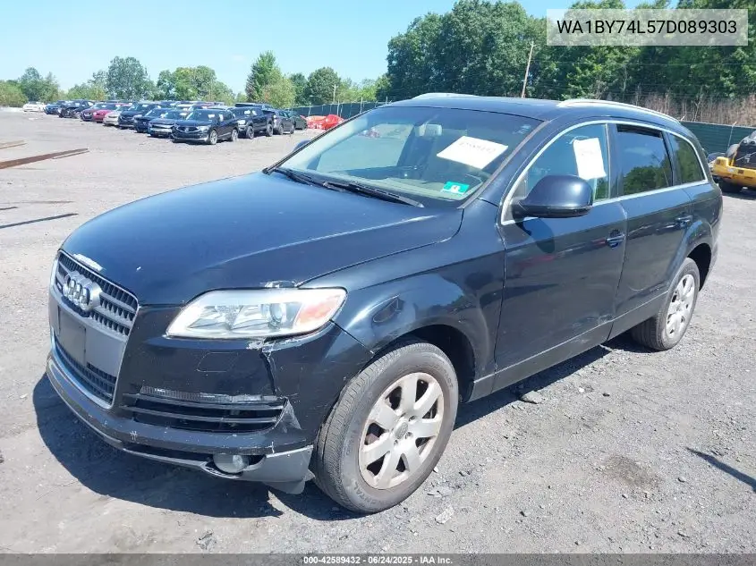 2007 Audi Q7 3.6 Premium VIN: WA1BY74L57D089303 Lot: 42589432