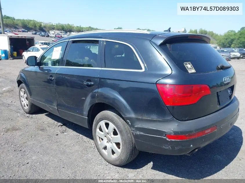 2007 Audi Q7 3.6 Premium VIN: WA1BY74L57D089303 Lot: 42589432