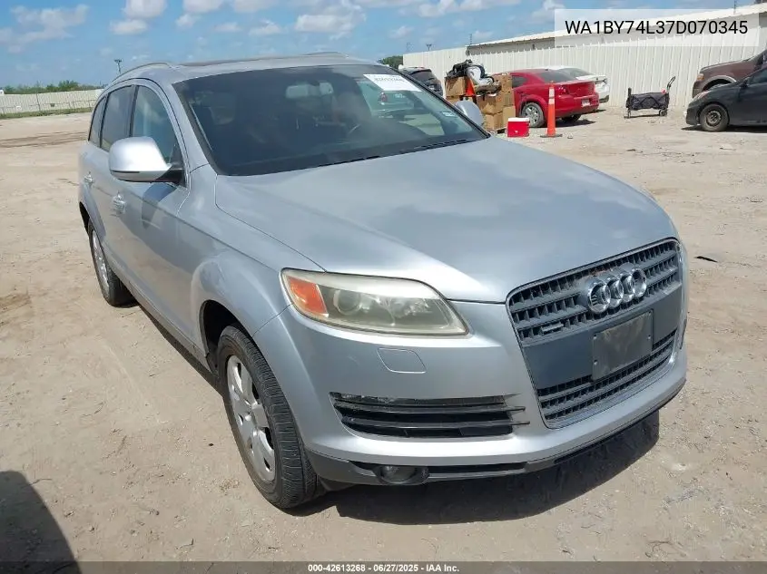 2007 Audi Q7 3.6 Premium VIN: WA1BY74L37D070345 Lot: 42613268