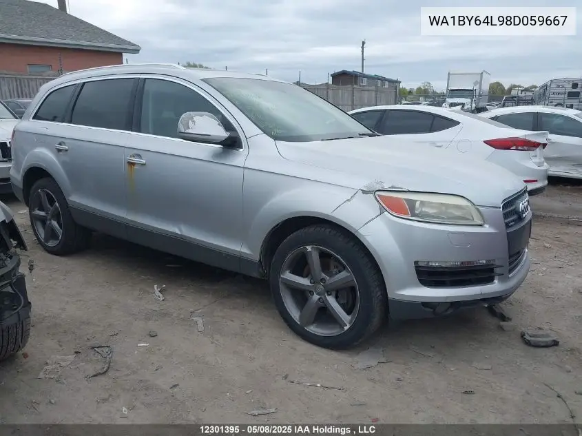 2008 Audi Q7 3.6 Premium VIN: WA1BY64L98D059667 Lot: 12301395