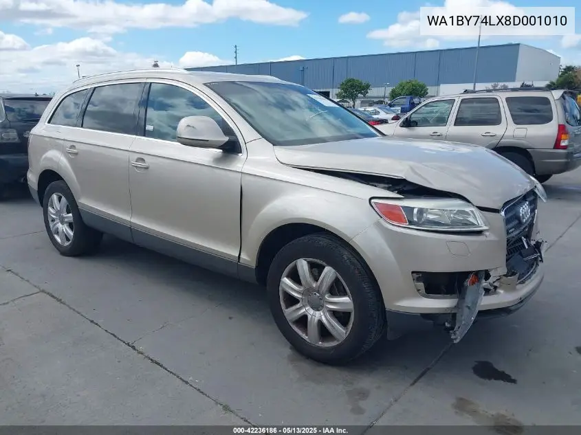 2008 Audi Q7 3.6 Premium VIN: WA1BY74LX8D001010 Lot: 42236186