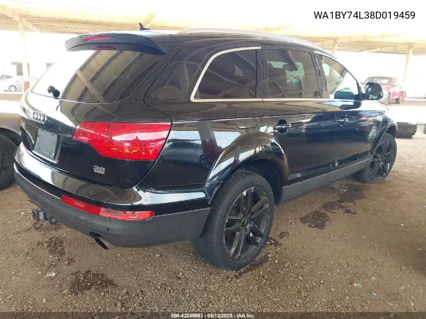 2008 Audi Q7 3.6 Premium VIN: WA1BY74L38D019459 Lot: 42249863
