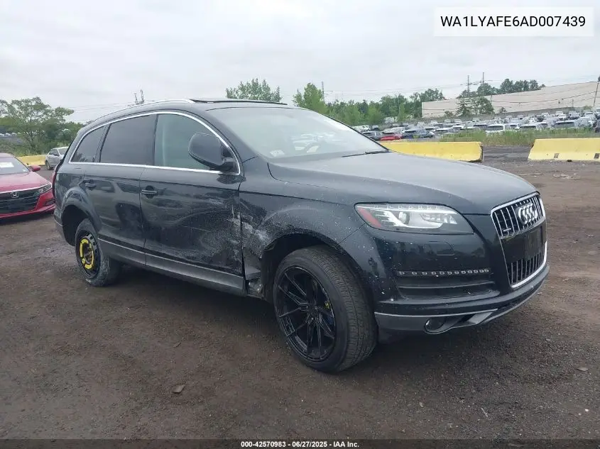 2010 Audi Q7 3.6 Premium VIN: WA1LYAFE6AD007439 Lot: 42570983