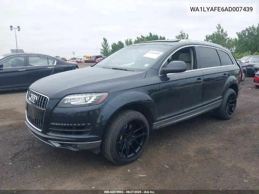 2010 Audi Q7 3.6 Premium VIN: WA1LYAFE6AD007439 Lot: 42570983