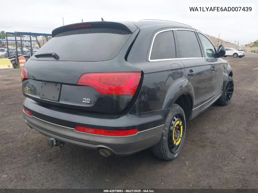 2010 Audi Q7 3.6 Premium VIN: WA1LYAFE6AD007439 Lot: 42570983
