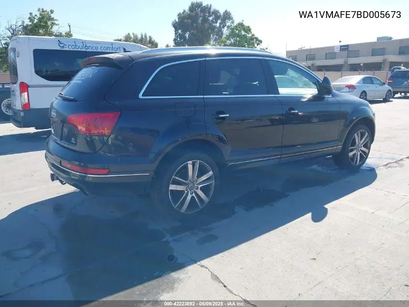 2011 Audi Q7 3.0 Tdi Premium VIN: WA1VMAFE7BD005673 Lot: 42223892